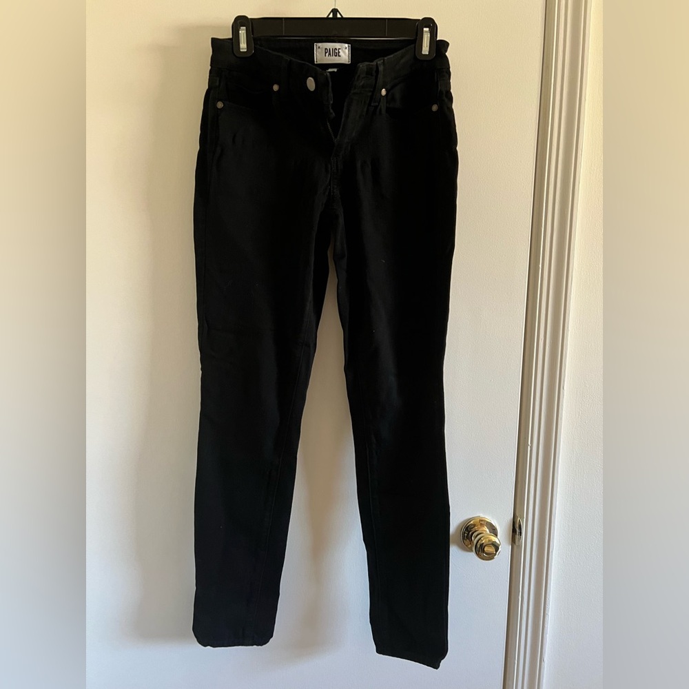 Black Paige Pants Size 27
